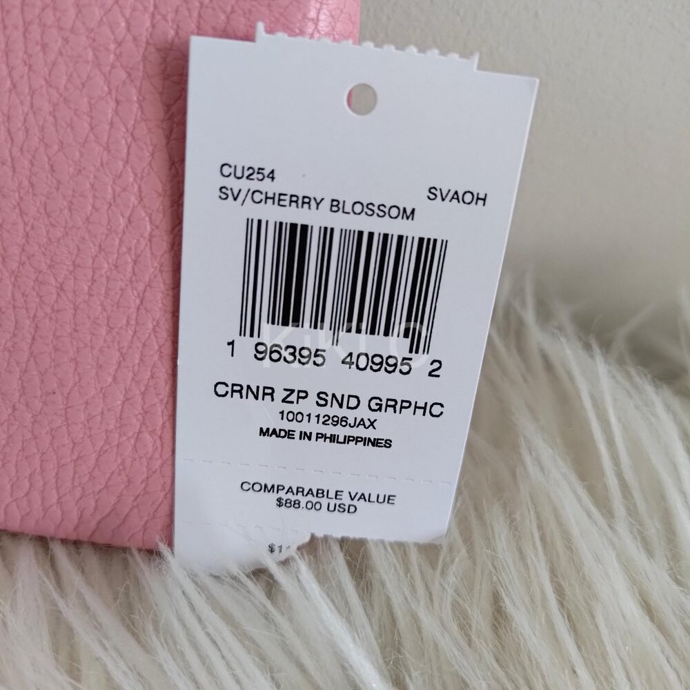 Coach Corner Zip Wristlet With Sundae Graphic CU254 pink ice cream - Picture 10 of 11